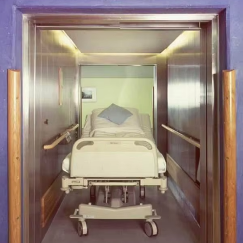 VTEH101 sjukhusbårhiss med AC Drive ISO-certifierad högkapacitet för patientbårtransport Jämn säker drift