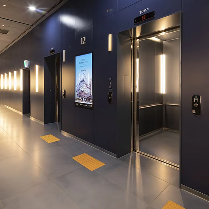 VTEP105 Ascensores Lyxiga passagerarhissar för bostäder Gearless AC Tyst Effektiv och snygg PVC