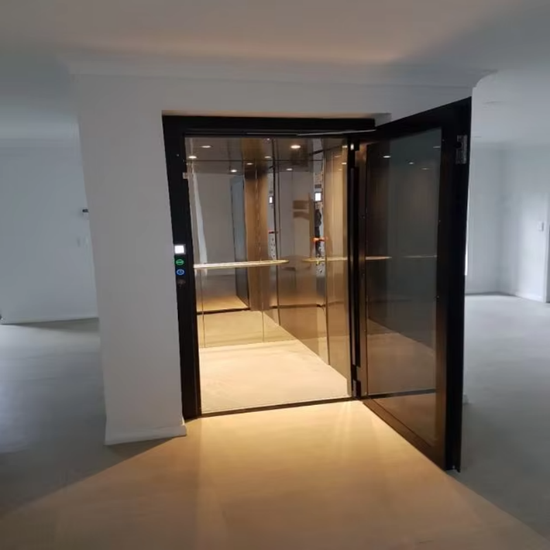VTEV109 Ascensores Elevadores Snygg glasvillahiss för privat duplexhem