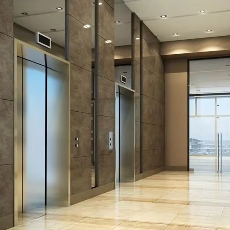VTEP118 Elevadores avancerade passagerarhissar Gearless AC PVC-konstruktion i rostfritt stål ISO90001-certifierad smarta funktioner Förbättra