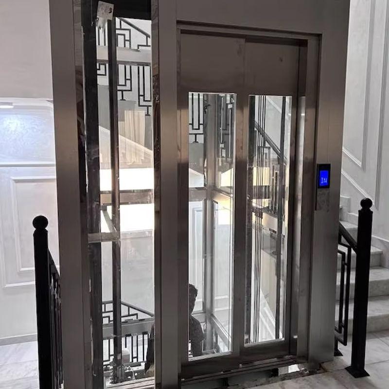 VTEP124 Kina varumärke Modern passagerarhiss Tillverkare Högpresterande hiss Hotellanvändning PVC-golv i rostfritt stål AC Drive