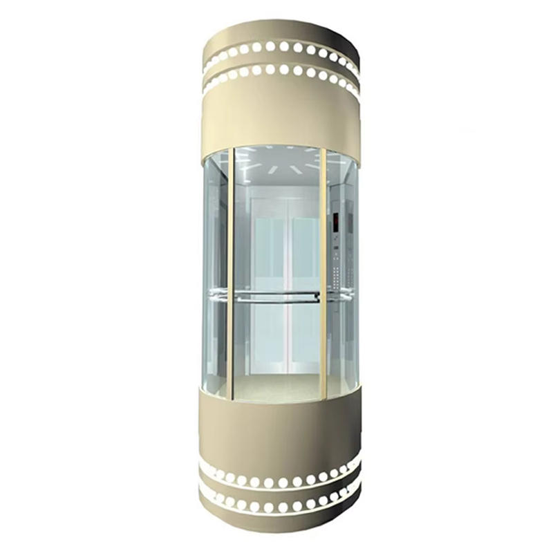 VTEO103 Ascensores Luxury Observation Hiss med panoramaglasdesign för kommersiella byggnader