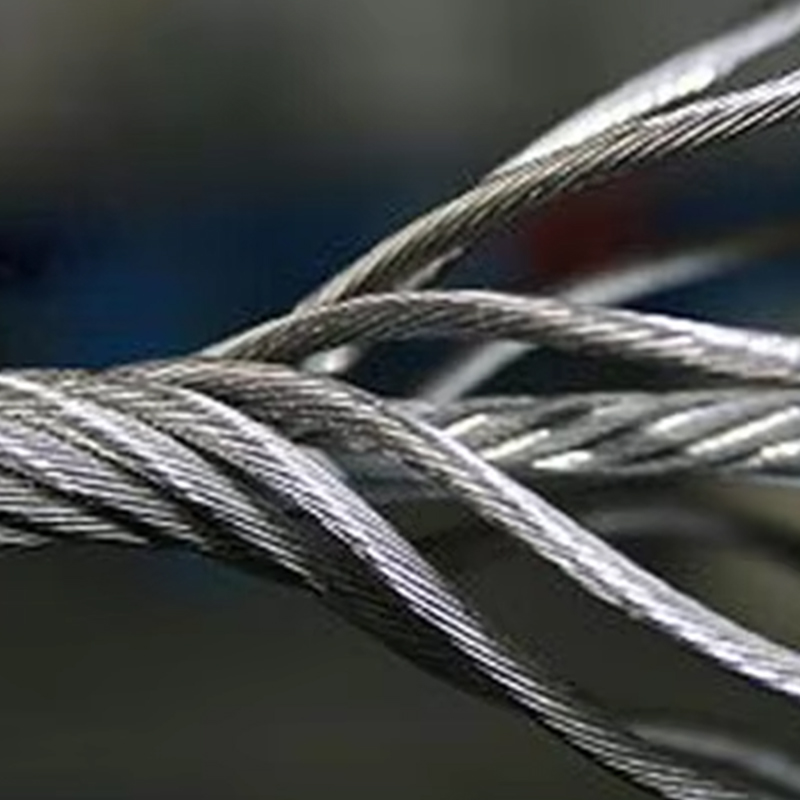VTSP263 Kina fabrik 11 mm hög draghållfasthet Värmebeständig rostfri galvaniserad hissstål vajerrep