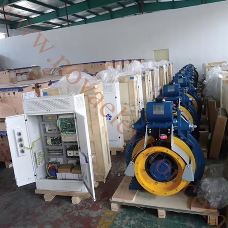 VTSP253 Montanari Modern Gearless Traction Machine MCG200 Lägenhet Användning Hiss Delar Lift Motor 800-1350KGS Motor Motor